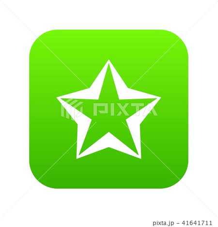 Star icon digital green 41641711