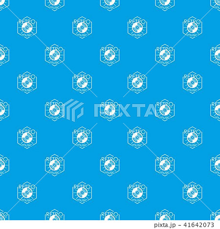 Retro music pattern vector seamless blue Retro music pattern vector seamless blue 41642073