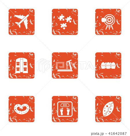 Different icons set, grunge style Different icons set, grunge style 41642087