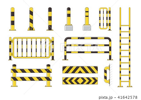Guard post sentry yellow and black collection 41642578