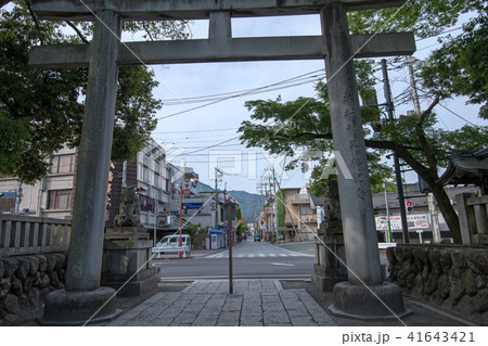 秩父神社 鳥居前の通り 秩父神社 鳥居前の通り 41643421