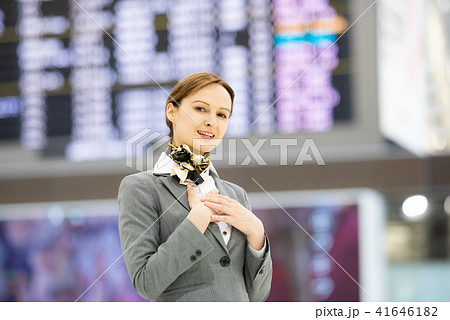 空港 キャビンアテンダント 外国人 撮影協力:成田空港 空港 キャビンアテンダント 外国人 撮影協力:成田空港 41646182
