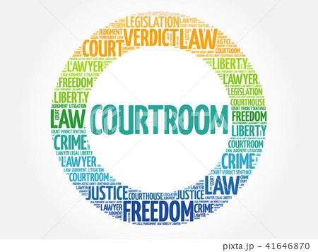 Courtroom word cloud Courtroom word cloud 41646870