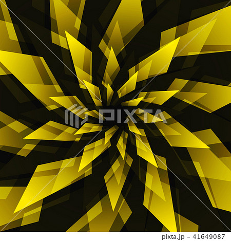 Black Star and Yellow Abstract Background 41649087