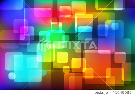 Colorful Rounded Square Abstract Background 41649089