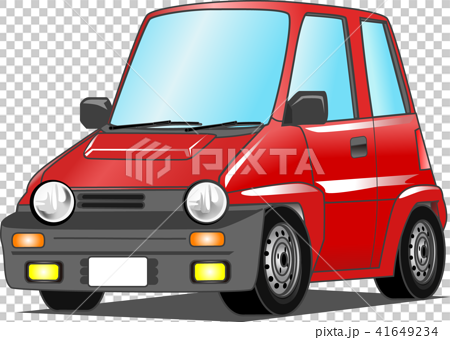 自動車・赤いコンパクトカー　(ベクターai.eps) 41649234