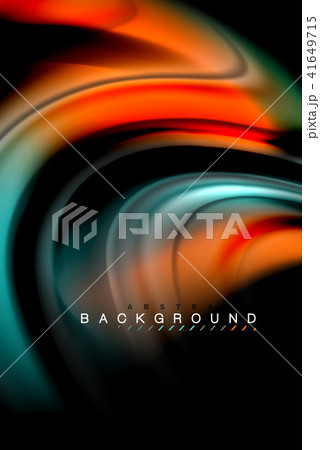 Fluid liquid colors design, colorful marble or plastic wavy texture background, glowing multicolored Fluid liquid colors design, colorful marble or plastic wavy texture background, glowing multicolored 41649715