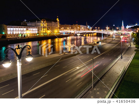 Night panorama view on Kremlin, Moscow, Russia 41650436