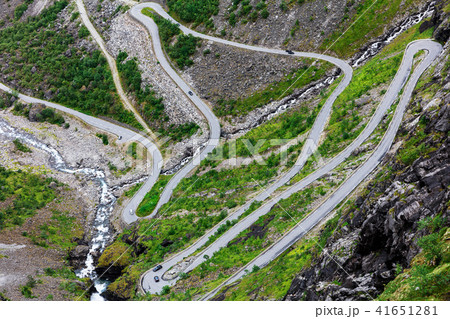 Norway troll road, mountain route Norway troll road, mountain route 41651281