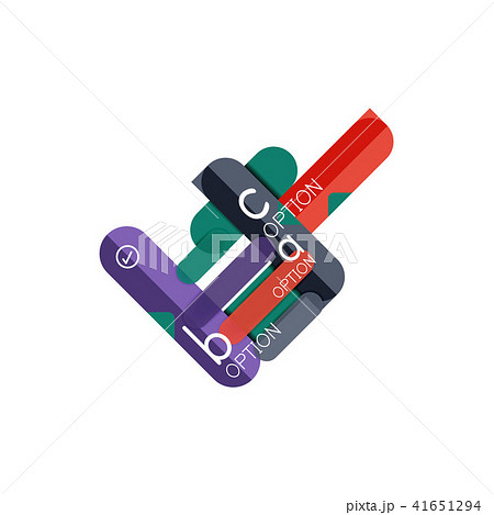 Abstract lines geometric infographic layoutAbstract lines geometric infographic layout, data 41651294