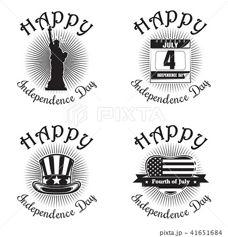 US Independence Day icon set 41651684