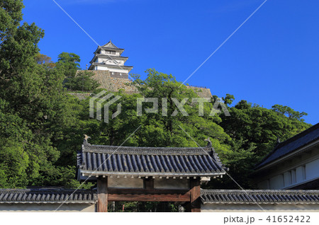 香川県丸亀市「丸亀城」大手二の門と天守閣(現存天守) 香川県丸亀市「丸亀城」大手二の門と天守閣(現存天守) 41652422