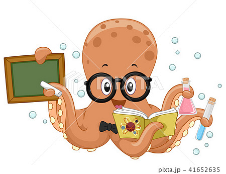 Octopus Science Teacher Illustration Octopus Science Teacher Illustration 41652635