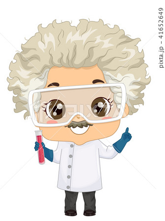 Kid Boy Mad Scientist Illustration 41652649