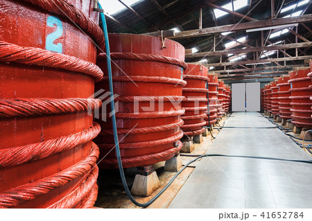 barrels in fish sauce factory on Phu Quoc island. barrels in fish sauce factory on Phu Quoc island. 41652784