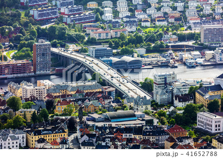 top view of Bergen city in Norway 41652788