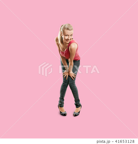 Sporty woman in pink 41653128