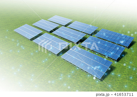 ソーラー発電のイラスト素材