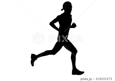 athlete runner in cap 41654373
