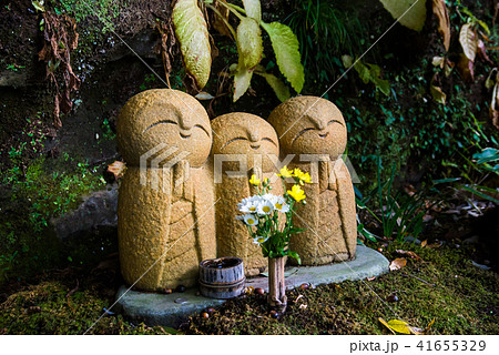 鎌倉 円覚寺 お地蔵様の写真素材