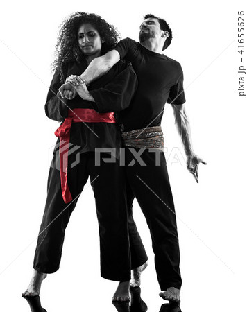 woman Kung Fu Pencak Silat isolated 41655626