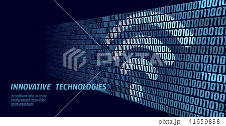 Wireless internet wifi connection. Big data binary code flow numbers. Global network high speed 41659838