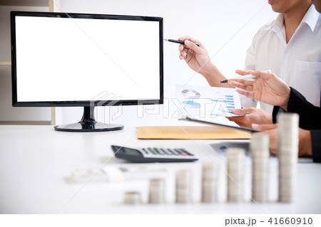 Business accountant or banker, Two business partner analysis wit 41660910