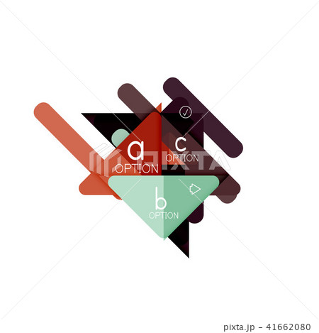 Triangle data visualization design, option infographic layout 41662080