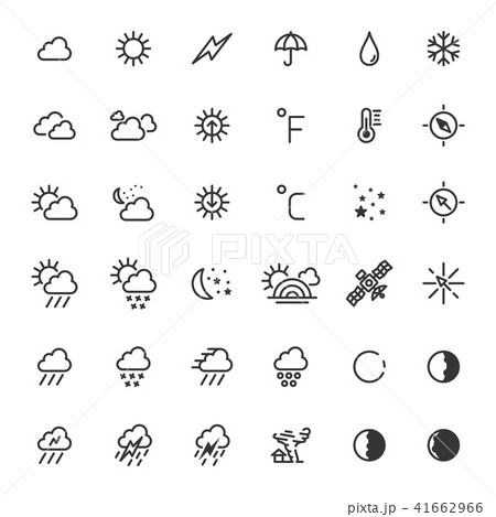 Weather icons set 41662966
