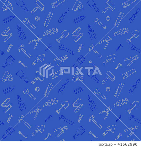 Working tools pattern seamless blue Working tools pattern seamless blue 41662990