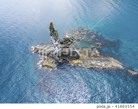 ローソク岩 空撮(北海道余市) ローソク岩 空撮(北海道余市) 41663554