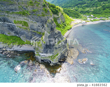 セタカムイ岩 空撮（北海道古平） 41663562
