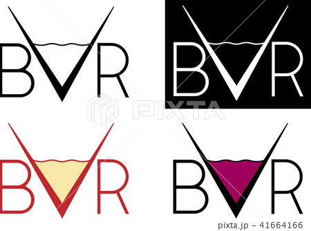 inscription bar with the letter a in the form of a glass bar minimalist logo 41664166