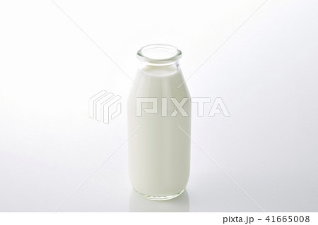 milk in the glass bottle 41665008
