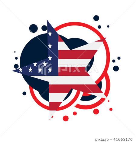 Isolated empty american emblem 41665170