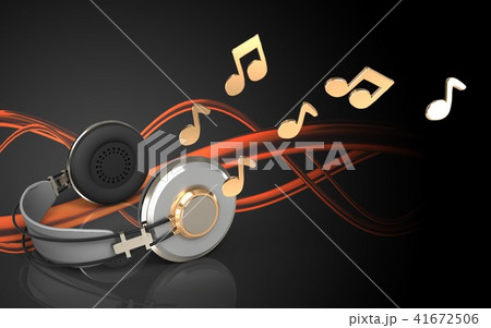 3d headphones blank 41672506