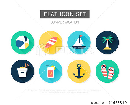 アイコン 夏 バカンス 41673310
