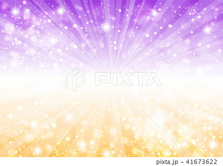 放射状背景紫黄色キラキラのイラスト素材