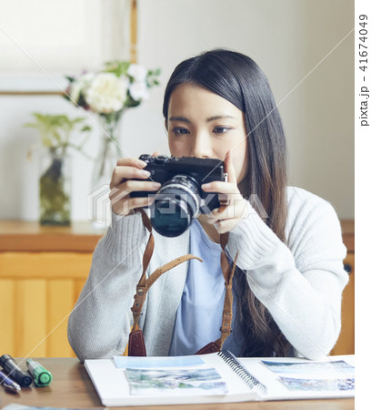 女性　写真整理 41674049