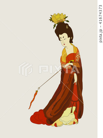 中国 チャイナ 磁器のイラスト素材