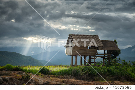 View of the cottage in Bong Piang forest. View of the cottage in Bong Piang forest. 41675069