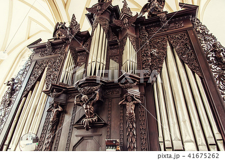 Famous pipe organ in Church of St. James, Brno Famous pipe organ in Church of St. James, Brno 41675262