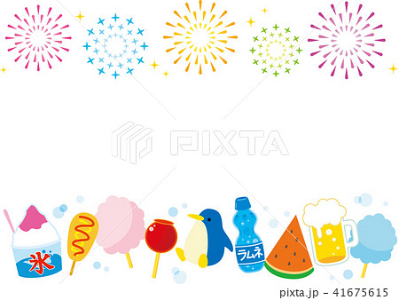 花火と夏祭り 41675615