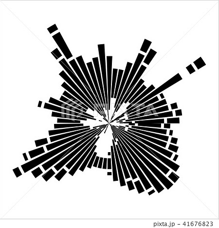 round sound wave effect isolated on white  41676823