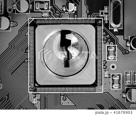Circuitboard and Chip Concept Circuitboard and Chip Concept 41676903
