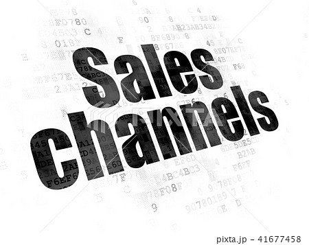 Advertising concept: Sales Channels on Digital background 41677458