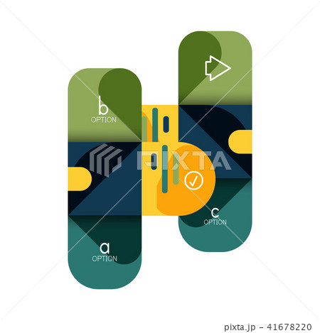 Infographics option and step by step in rounded squares, element of chart, graph, diagram with Infographics option and step by step in rounded squares, element of chart, graph, diagram with 41678220