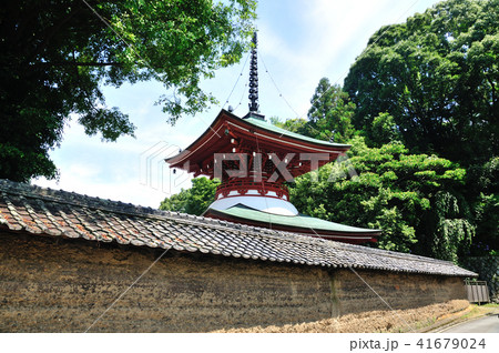 高野山町石道の出発点　慈尊院の多宝塔 41679024