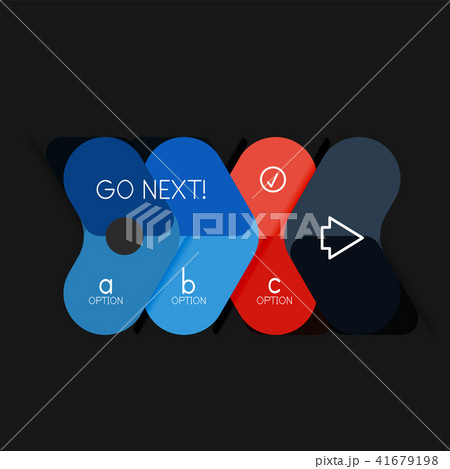 Flat design geometric infographics, arrow shape vector sticker or label, price tags, offer promotion Flat design geometric infographics, arrow shape vector sticker or label, price tags, offer promotion 41679198