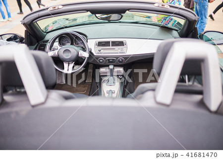 Open sports car interior Open sports car interior 41681470